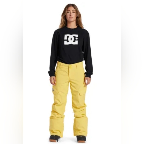DC Yellow Snowboard Pants - Picture 1 of 15